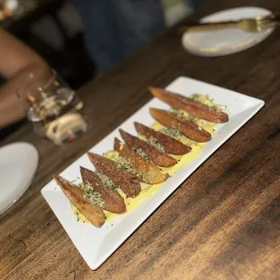 Crispy fried russets