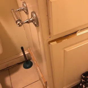 Lack of good maintenance.  In a town so ridden by poverty you would think they could find good maintenance for sure.