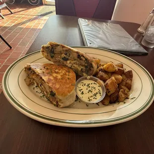 That Burrito and home fries were . That damn good.