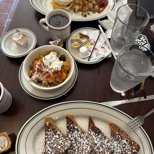 Breakfast Sandwich, French Toast and Loaded Home Fries! Everything's great, home fries are a the best!
