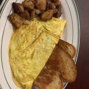 Spinach and mushroom omelet
