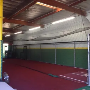 Our 65 foot tunnel cage and bullpen