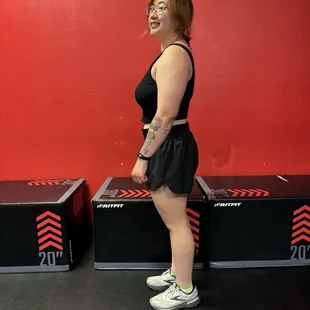 February 2025, after starting at the gym in August 2024