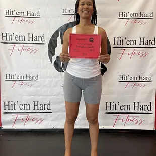 I DID IT!  I successfully completed the Hit&apos;em Hard Fitness 10.10.20.20 Challenge!!
