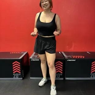 February 2025, after starting at the gym in August 2024