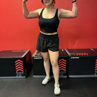 February 2025, after starting at the gym in August 2024