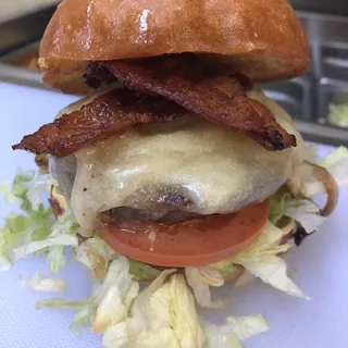 Honey-Glazed Bacon Burger