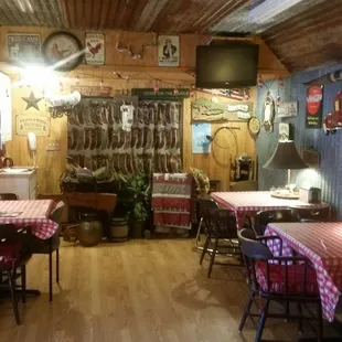 shows the inside of the restaurant