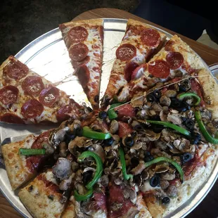 Great pizza! Terrific crust and toppings. I'll be back.