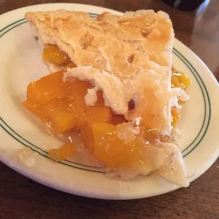 Peach pie - also made from scratch by the grandma whose family runs the place.