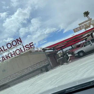 a view of the outside of the restaurant