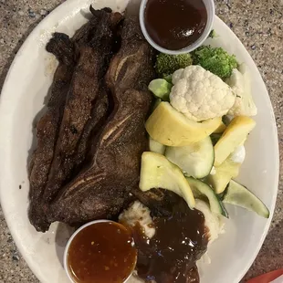 Special of the day Korean BBQ Ribs with two sides