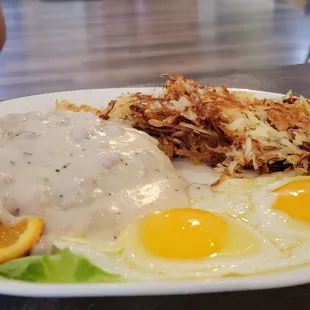 a plate of food on a table