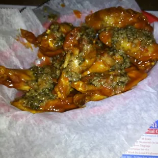 Hot butter &amp; garlic wings