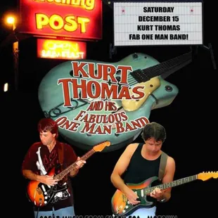 KURT THOMAS 
performing live music on the weekends throughout the year !