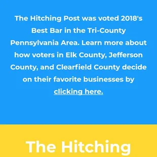 Voted BEST BAR on Tri-County PA area!
