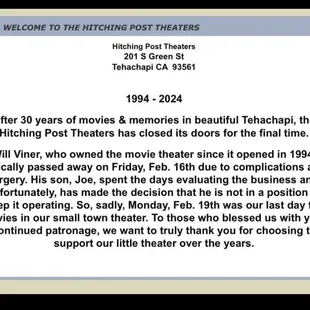Very sad that our nice little theatre is closing. RIP Will    I was just there Sunday