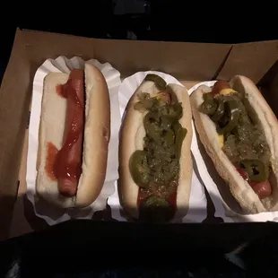 1$ hot dogs