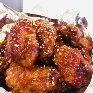 Hot spicy chicken wing
