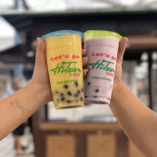 Mango tango and taro coconut