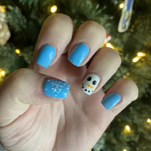 Christmas nails done by Hitech today!