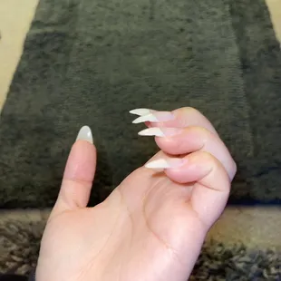 Uneven laying on acrylic and shaved off too much.