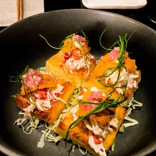 Crab and uni toast