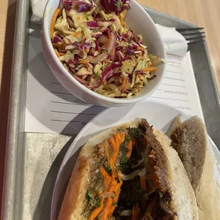 Bahn Mi with Tumeric Slaw