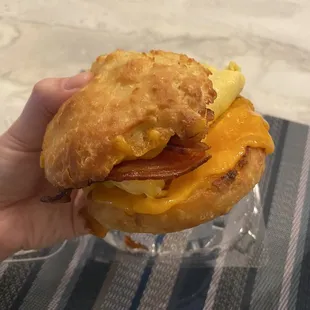 Bacon Egg and Cheese Biscuit