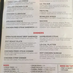 Nice specials - great prices - amazing service = fantastic night and dinner!