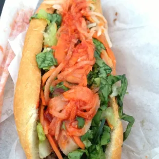 Bulkogi on a Stuffed Roll