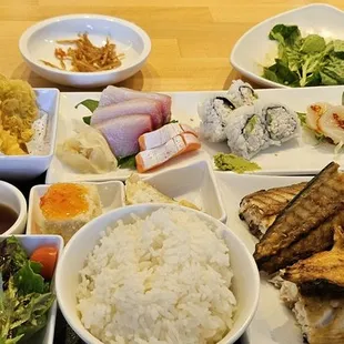 grilled mackerel lunch box