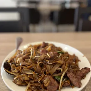 Beef chow fun.  My go to and favorite