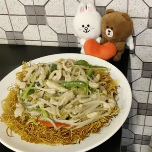 Shredded Pork Friend Noodles