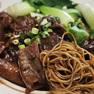 Inedible lo mei with beef/tendon with crazy salty sauce.  Big no.
