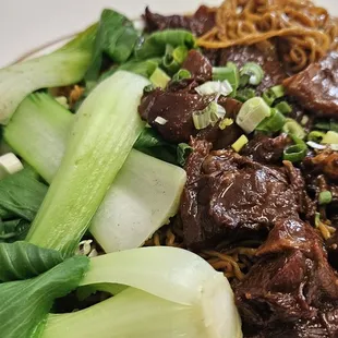 Inedible lo mei with beef/tendon with crazy salty sauce.  Big no.