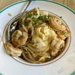 1. Shrimp Omelette Over Rice