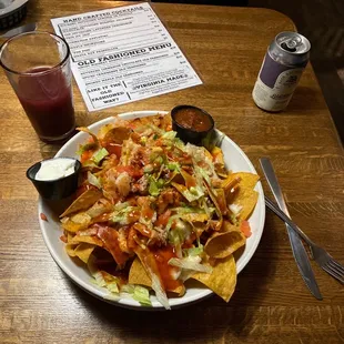 Seafood nachos