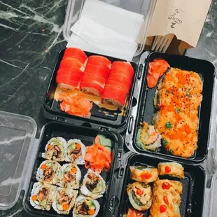 The aerial view of all the rolls!