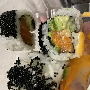 Music Roll. Black tobiko on top was delicious!