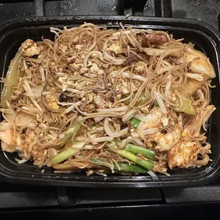 "Hometown Style" Rice Noodles - $12 a/o 11/2022. Odd in that they used (fermented) black beans as seasoning.