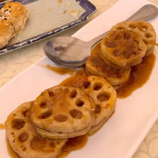 Stuffed Lotus Patty in XO Chili Sauce XO