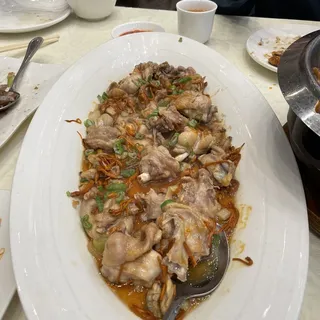 Steamed Chicken w/Clam Meat