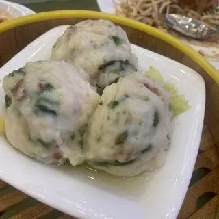 Steamed Fish Balls w/ Cilantro