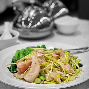 Fresh fish with greens @whaevaeats
