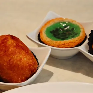 Pandan egg tarts