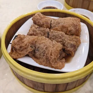 Pork To-Fu Skin Wrap in Oyster Sauce