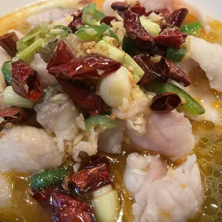 Crispy Fish Fillet Stew w/Preserved Vegetable (Spicy)