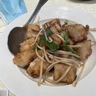 Sauteed Turnip Cake in XO Sauce XO
