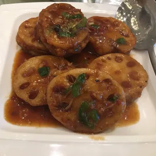 Pan-Seared Lotus Root Cake
